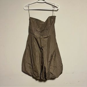 Zara Basic Strapless Bubble Elastic Back Stretch Dress Size 2 Extra Small